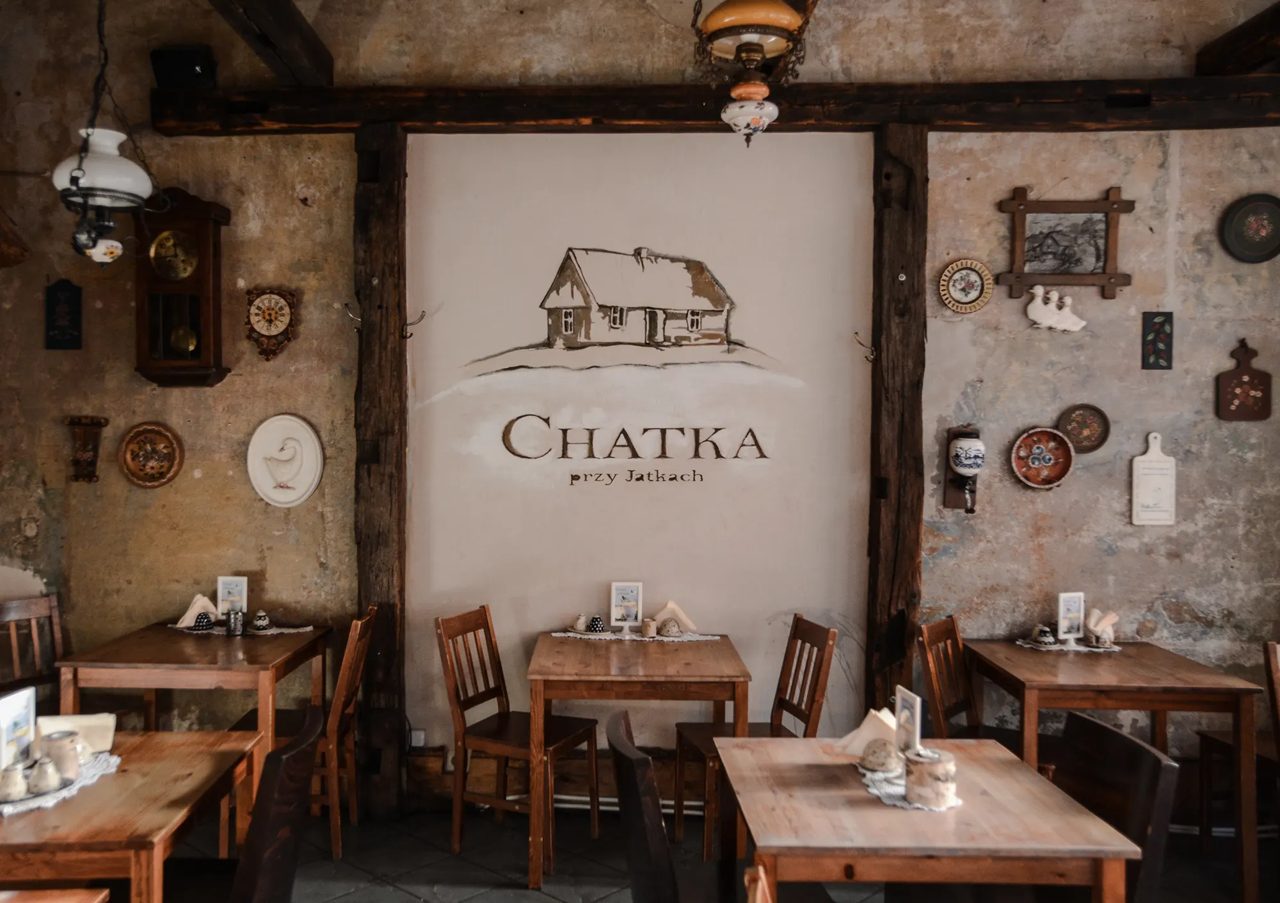 Wnętrze restauracji Chatka przy Jatkach